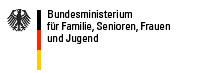 Logo des Bundesministeriums für Familie, Senioren, Frauen und Jugend